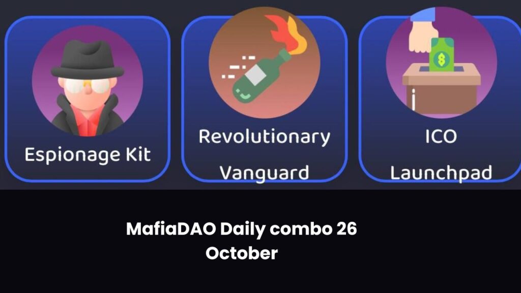 MafiaDAO Daily combo 26 October