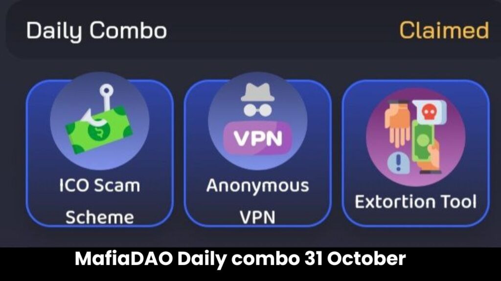 MafiaDAO Daily combo 31 October