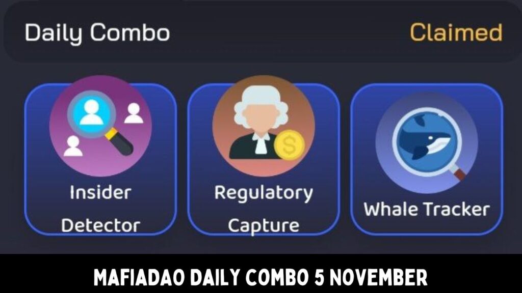 MafiaDAO Daily combo 5 November