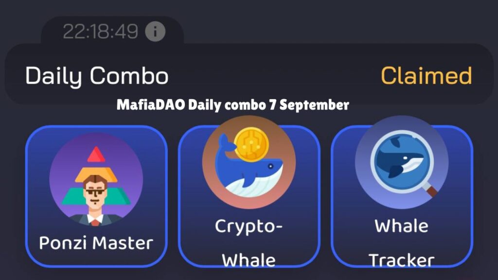 MafiaDAO Daily combo 7 September