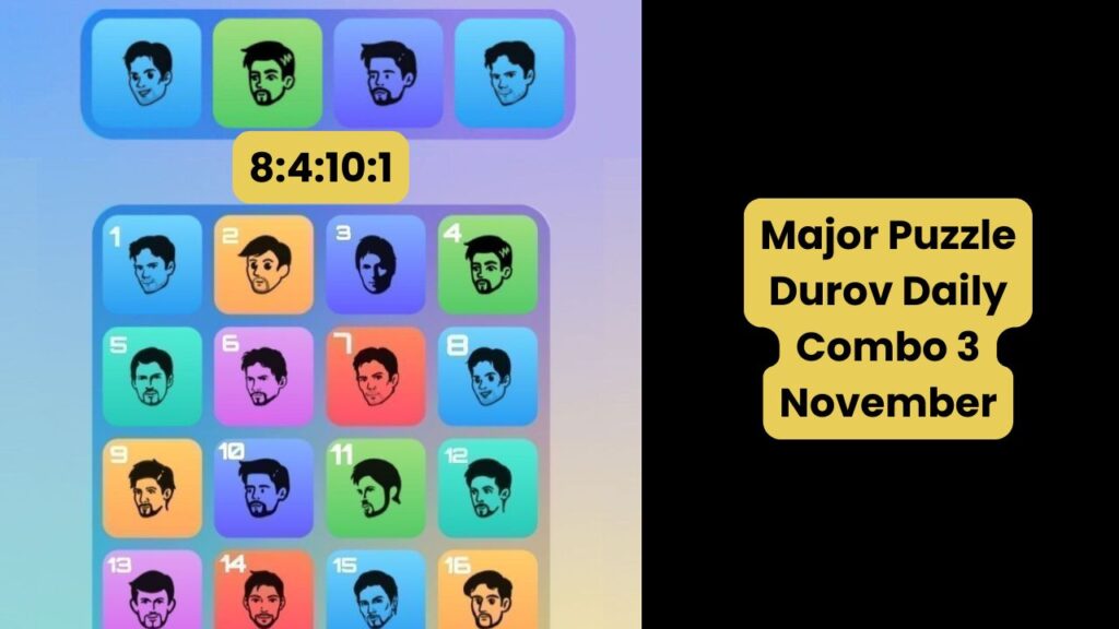 Major Puzzle Durov Daily Combo 3 November
