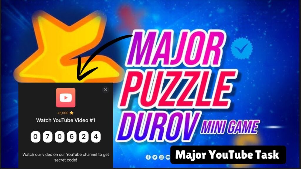 Major Puzzle Durov Daily Video Code 14 September