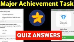 Major Quiz 10 November New Achievement Added