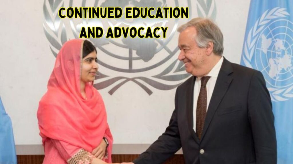 Malala Yousafzai Continued Education and Advocacy