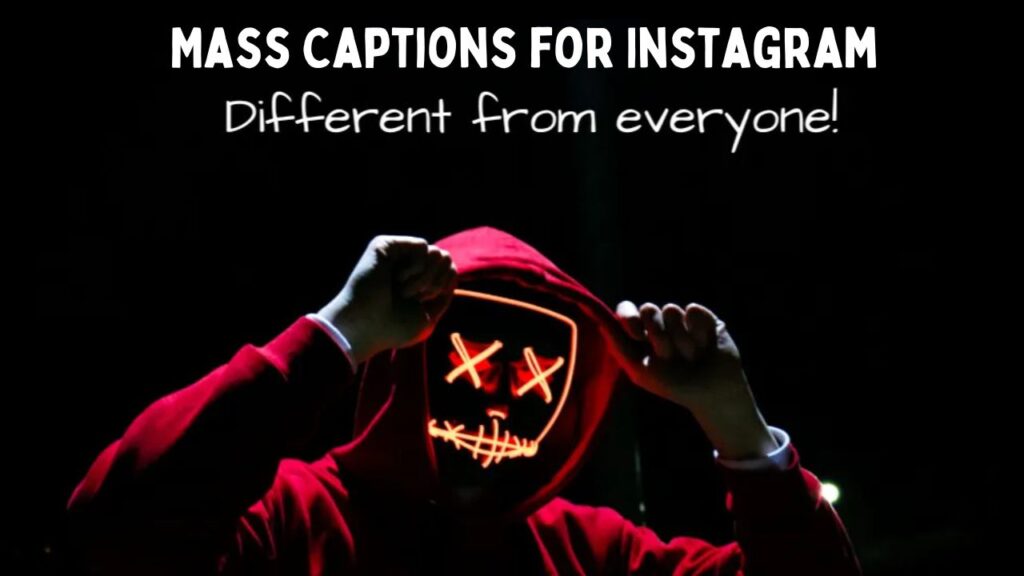 Mass Captions for Instagram