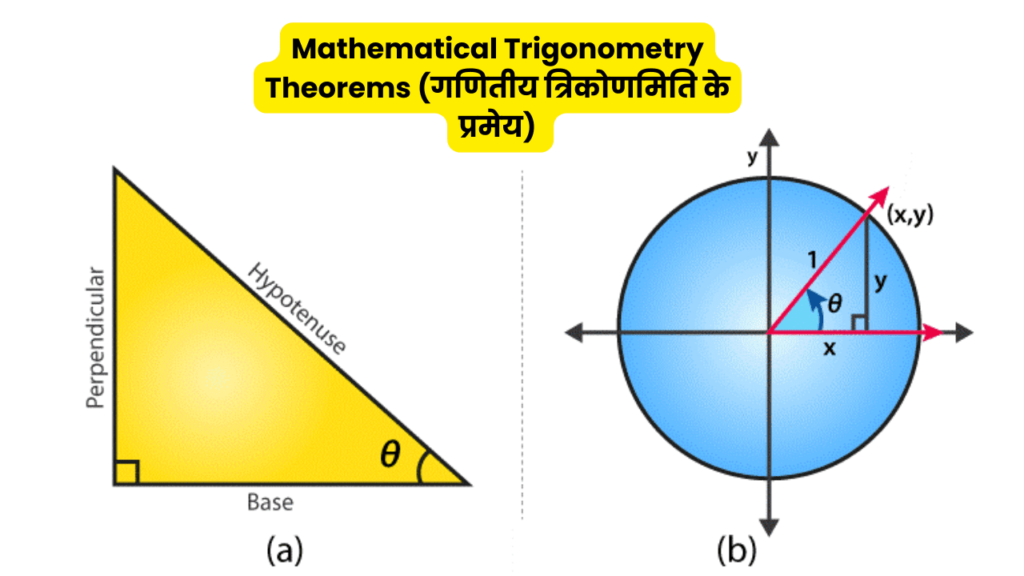 Mathematical Trigonometry Theorems (गणितीय त्रिकोणमिति के प्रमेय) 
