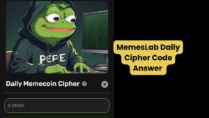 MemesLab Daily Cipher Code Answer 4 November