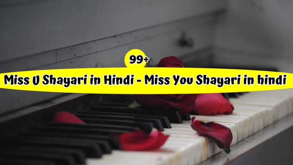 Miss U Shayari in Hindi - Miss You Shayari in hindi