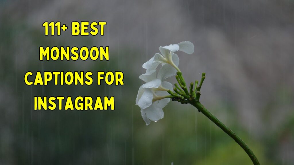 Monsoon Captions For Instagram