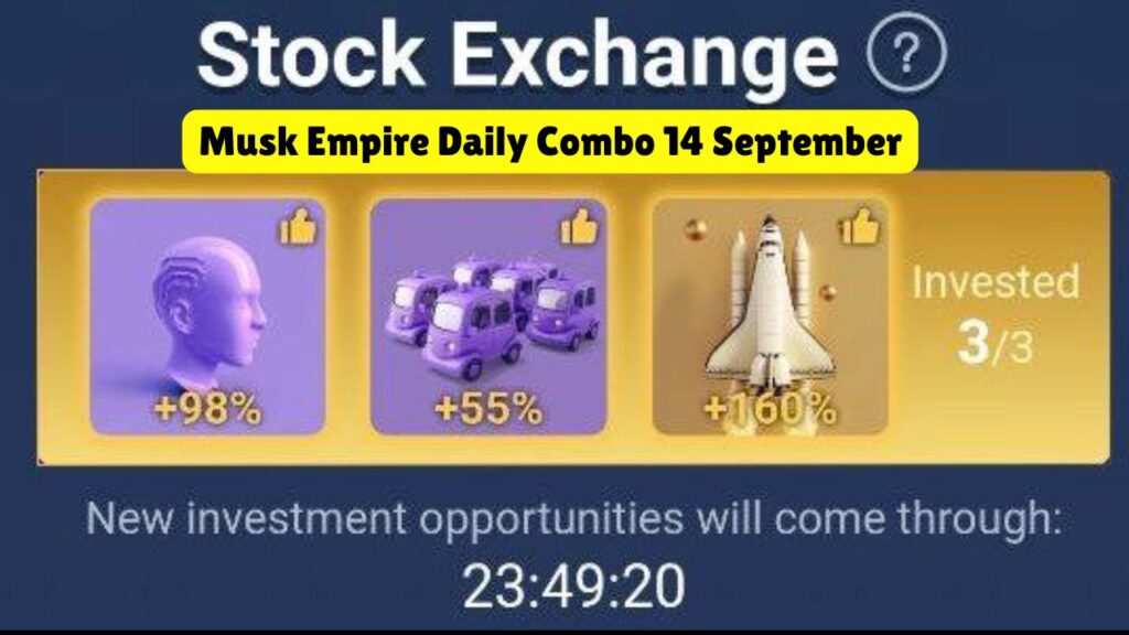 Musk Empire Daily Combo 14 September