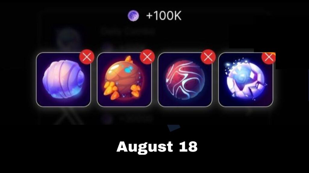 TapCrystal Daily Combo 18 August