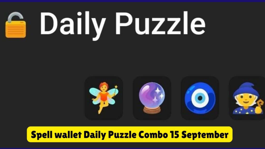 Spell wallet Daily Puzzle Combo 15 September