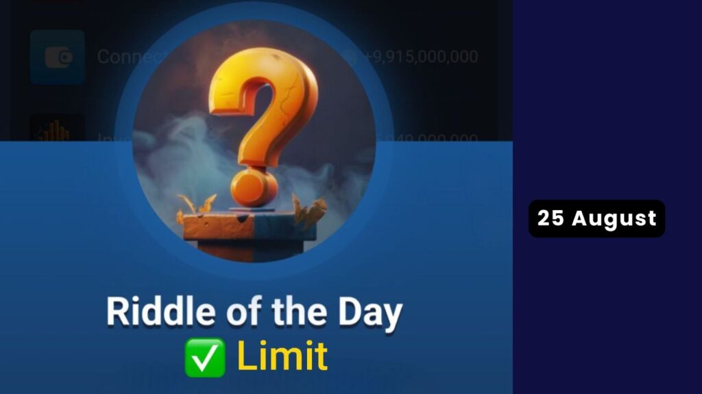 MuskEmpire Riddle of the Day 25 august