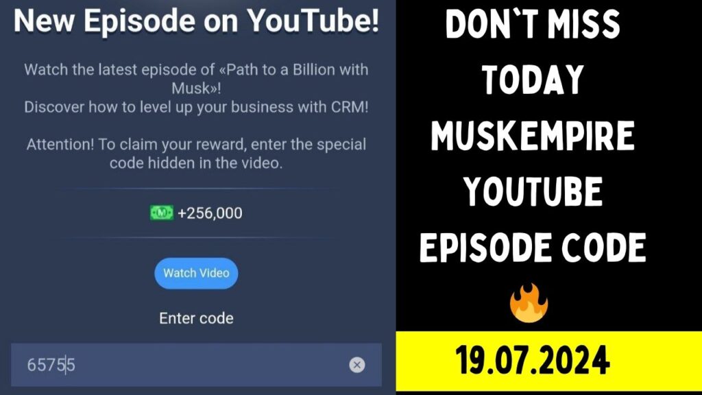 MuskEmpire YouTube Episode Code