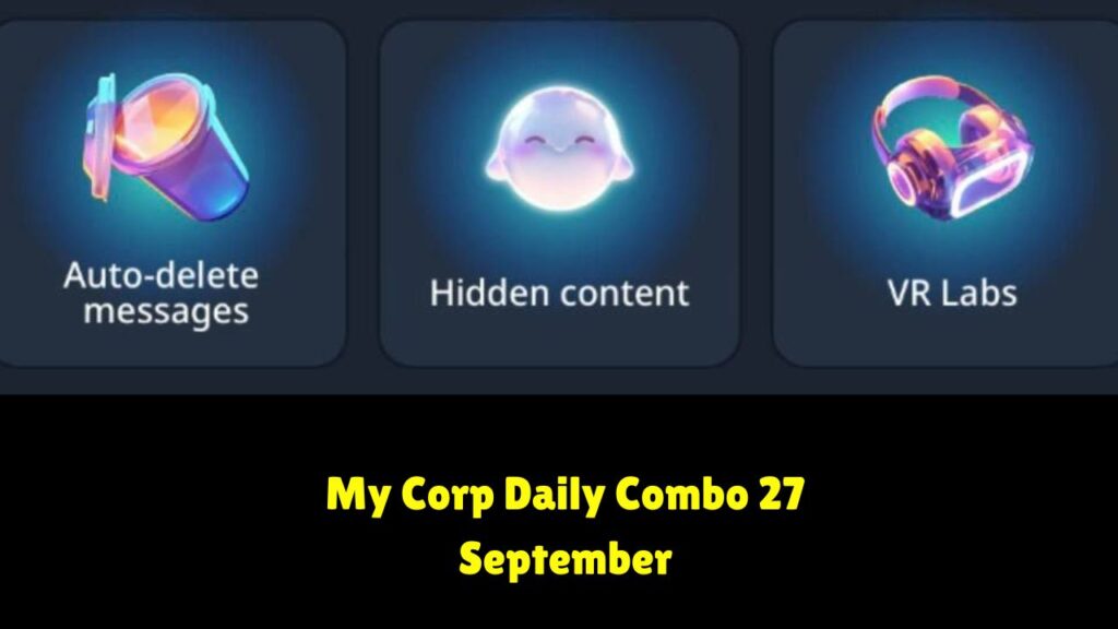 My Corp Daily Combo 27 September