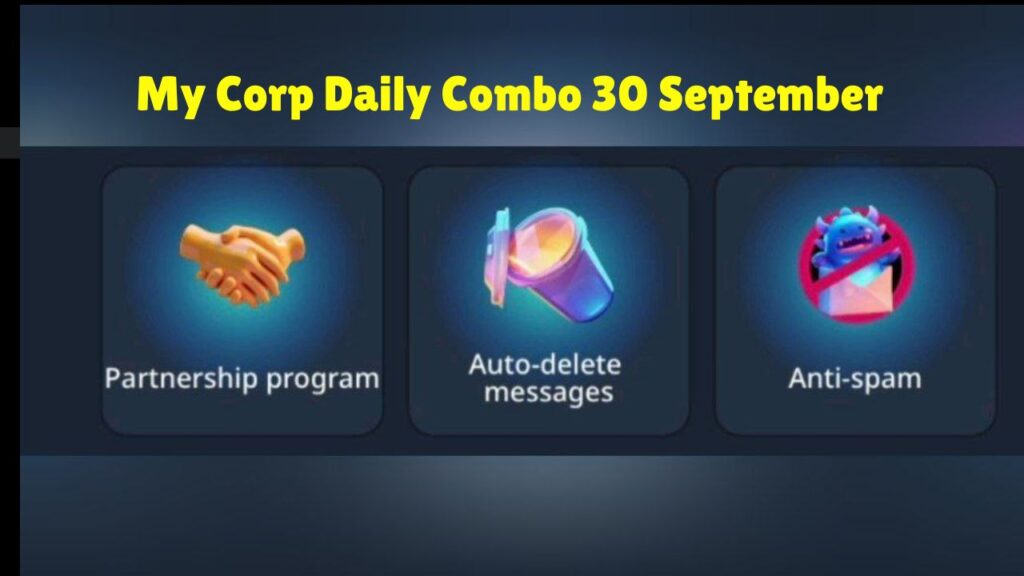 My Corp Daily Combo 30 September