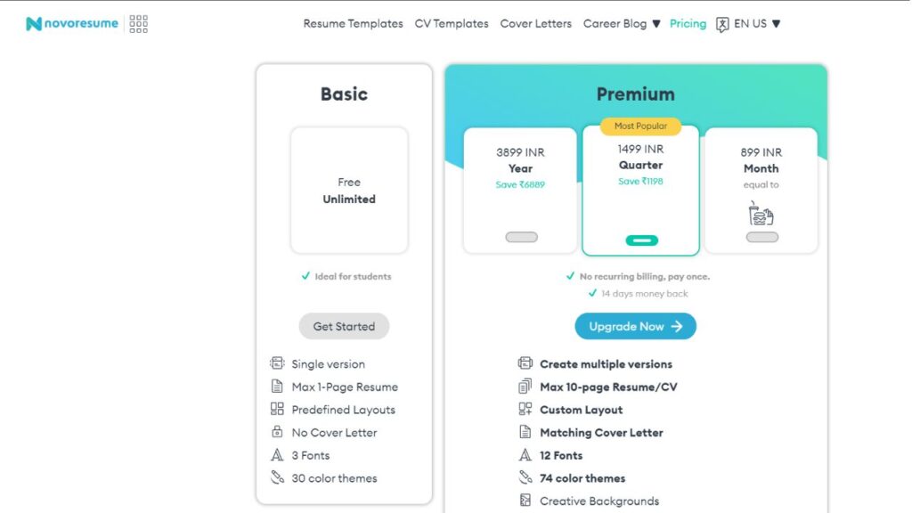 Novoresume  Ai Resume Builder free