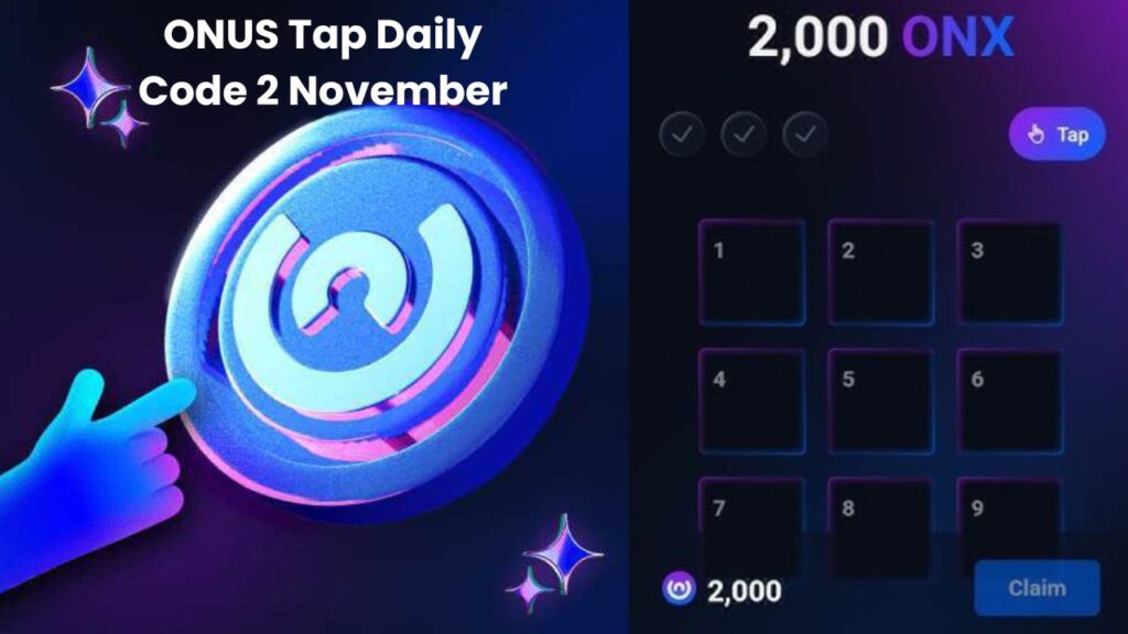 ONUS Tap Daily Code 