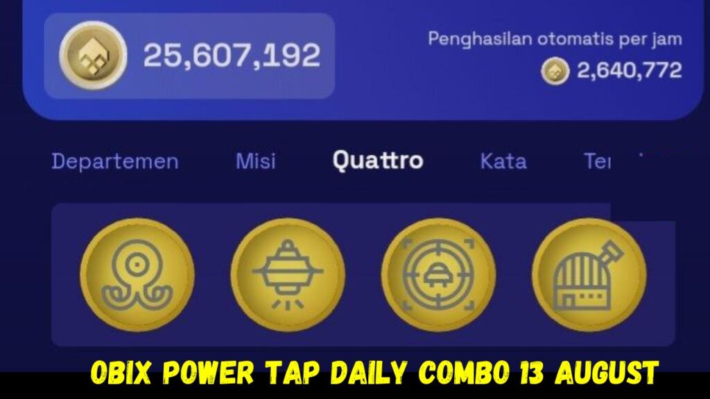  Obix Power Tap Daily Combo 13 August