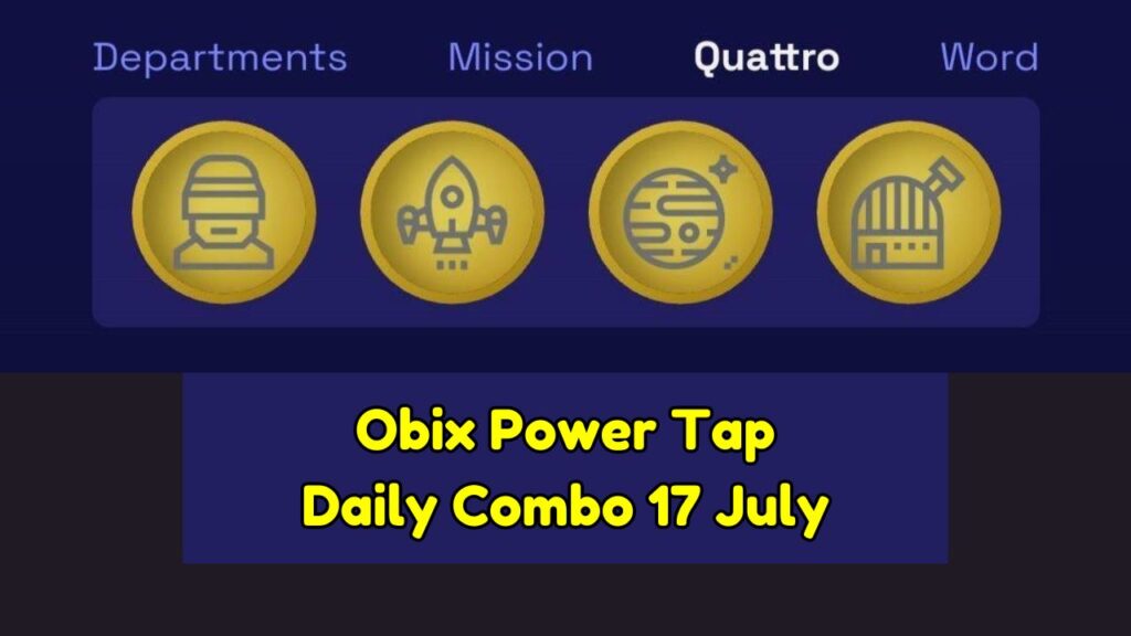 Obix Power Tap Daily Combo 17 July