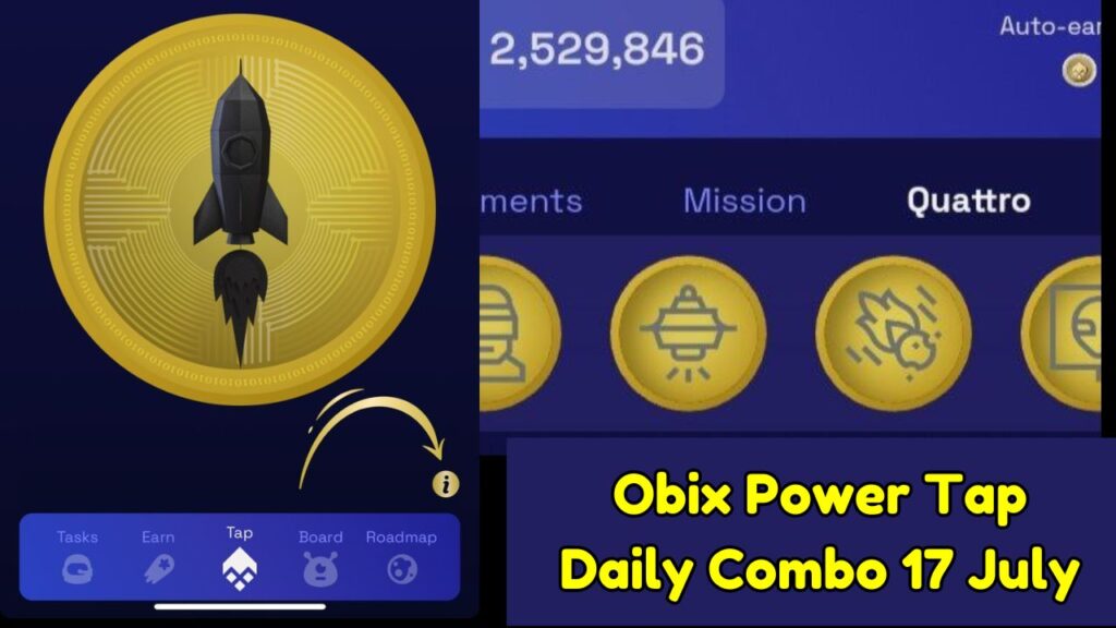 Obix Power Tap Daily Combo 17 July