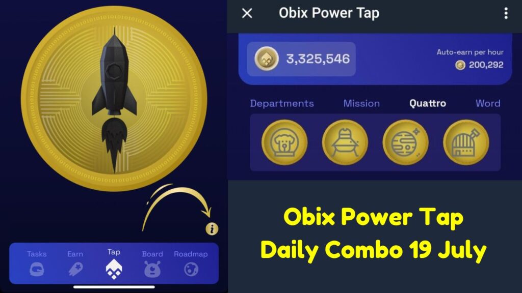 Obix Power Tap Daily Combo 19 July