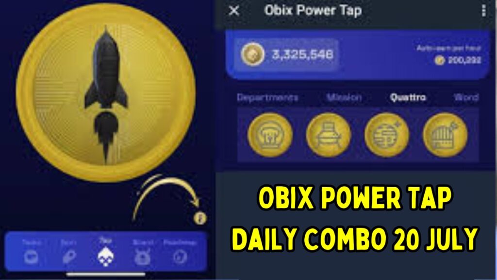 Obix Power Tap Daily Combo 20 July