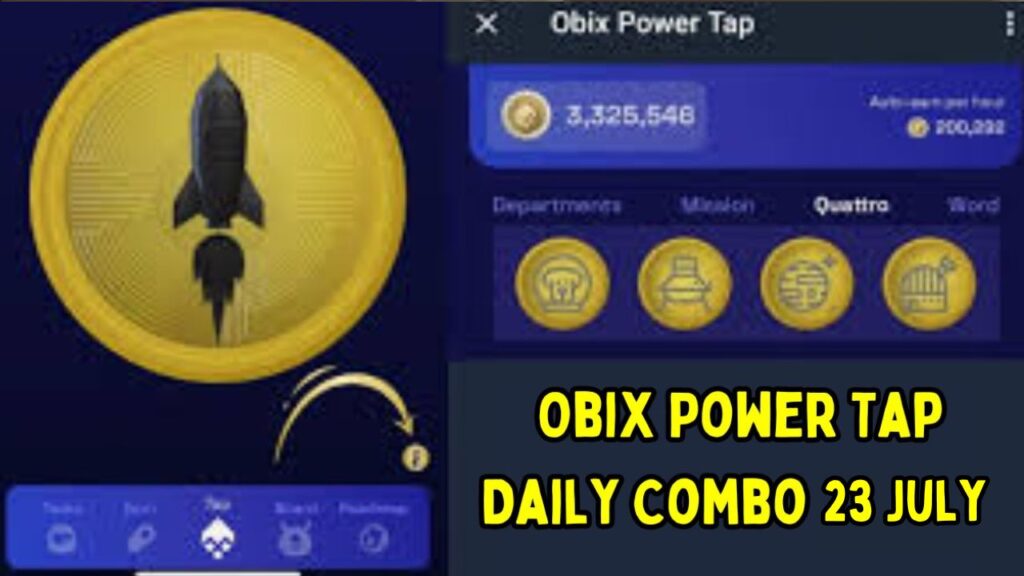 Obix Power Tap Daily Combo 23 July