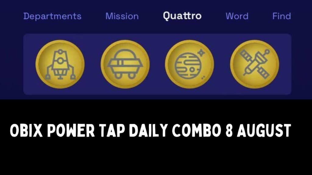 Obix Power Tap Daily Combo 8 August