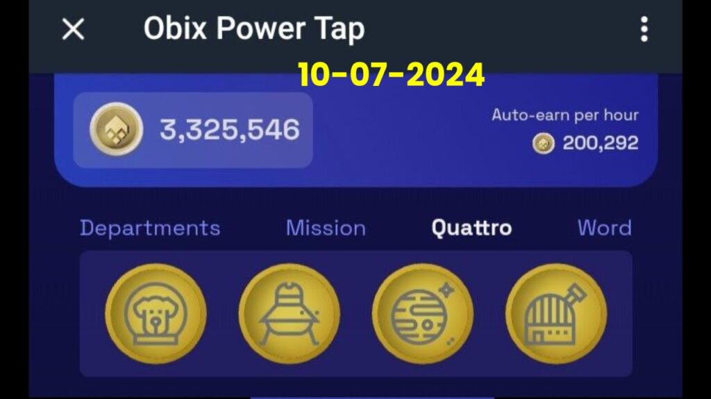 Obix Power Tap July 10