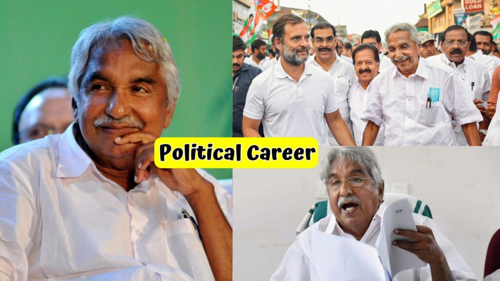 Oommen Chandy Political Career