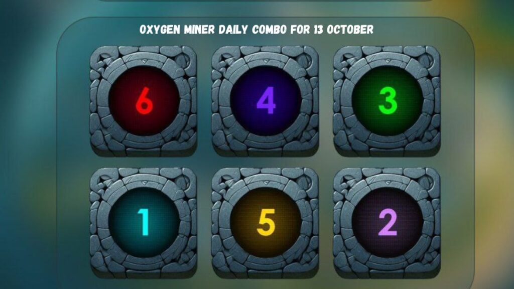 Oxygen Miner Daily Combo for 13 October