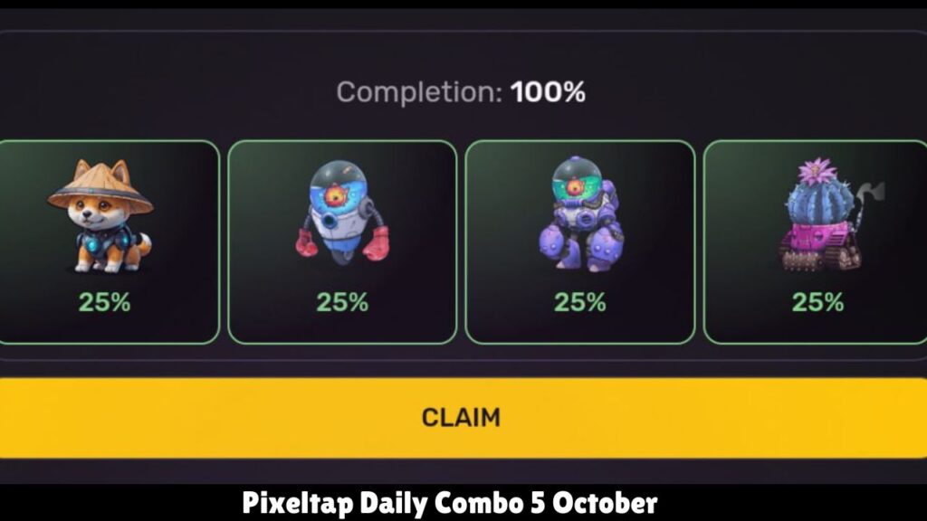 Pixeltap Daily Combo 5 October