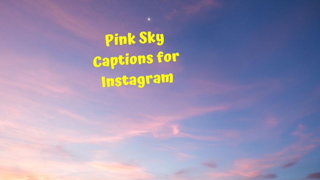 Pink Sky Captions for Instagram