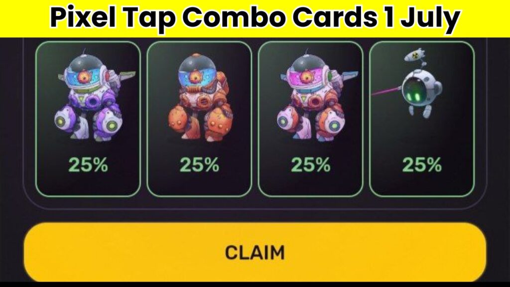 Pixel Tap Combo Cards