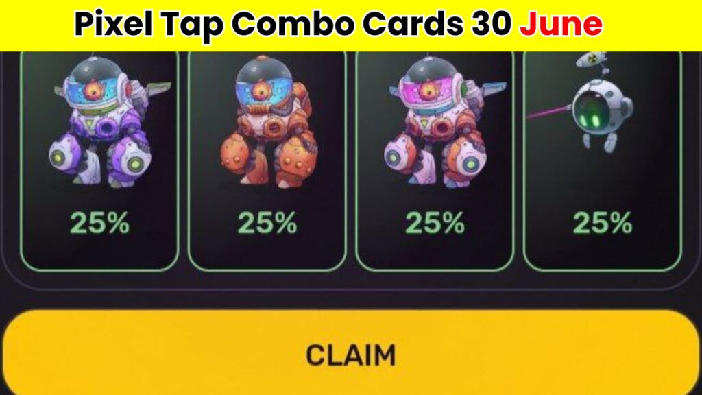 Pixel Tap Combo Cards
