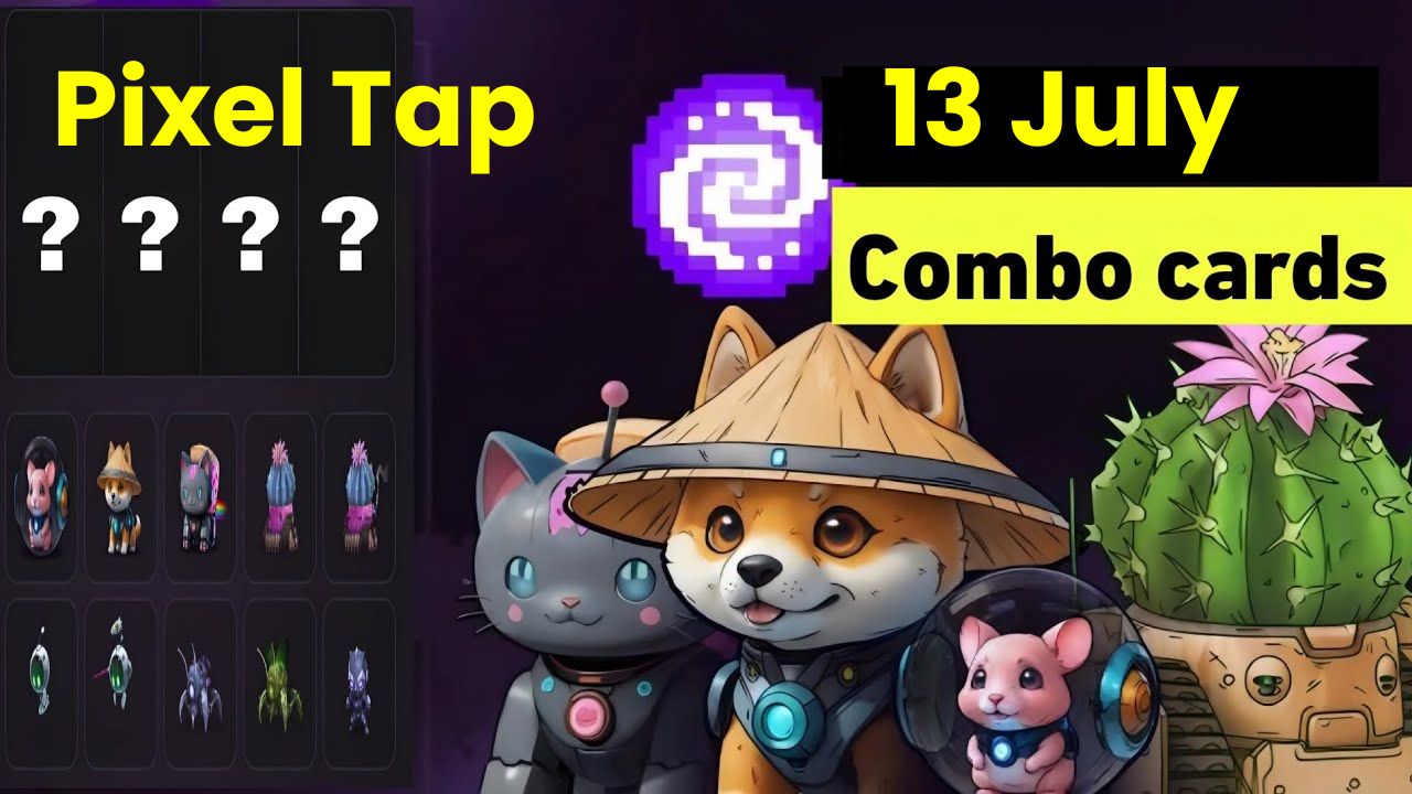 Pixel Tap Combo Cards 13 July