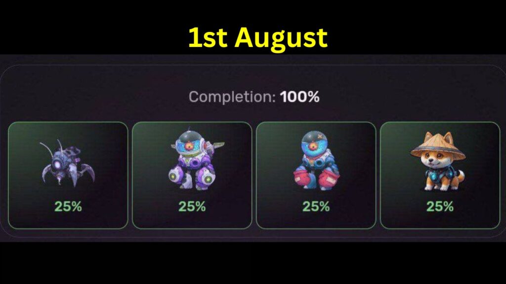 Pixel Tap Combo Cards 1st August