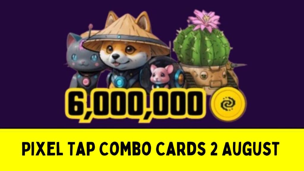 Pixel Tap Combo Cards 2 August