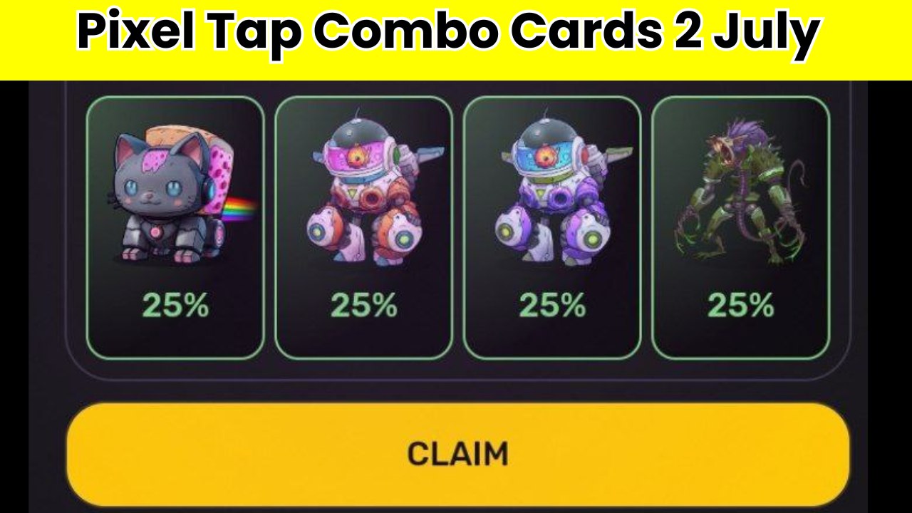 Pixel Tap Combo Cards 2 July