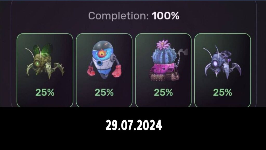 Pixel Tap Combo Cards 29 July