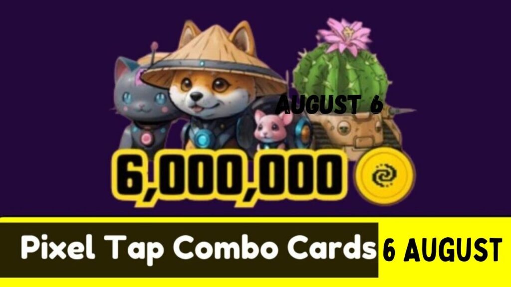 Pixel Tap Combo Cards 6 August