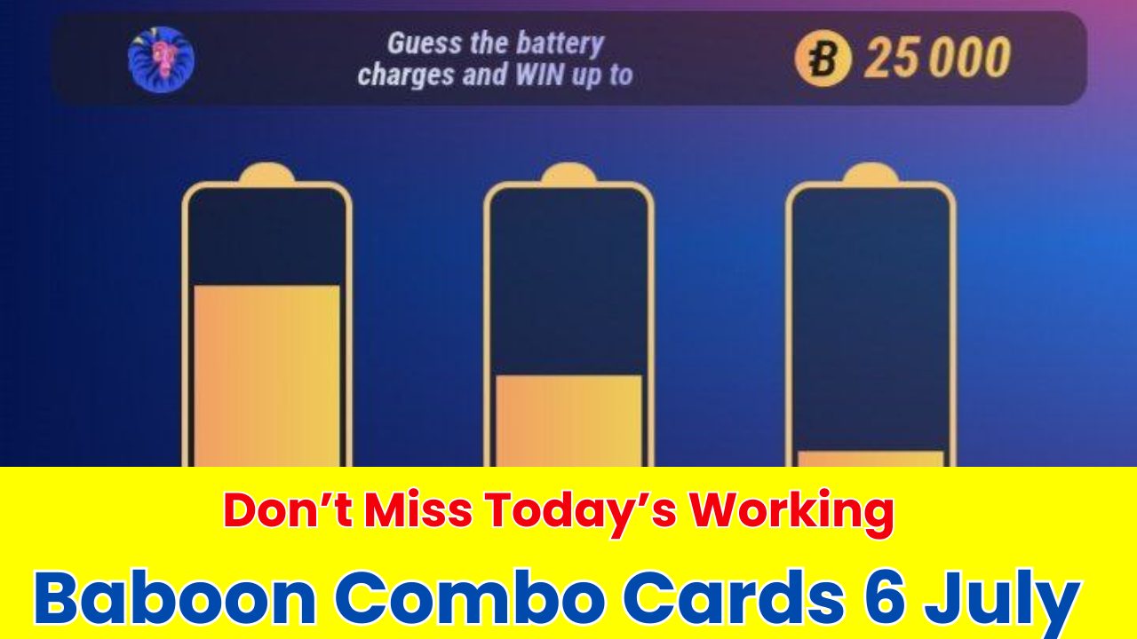 Baboon Combo Cards 6 July