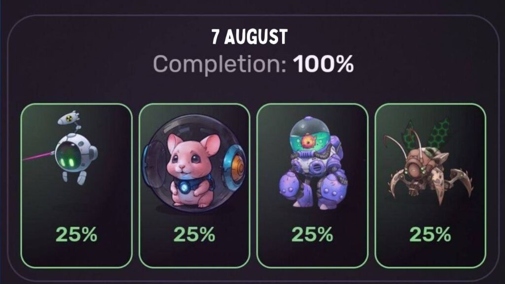 Pixel Tap Combo Cards 7 August