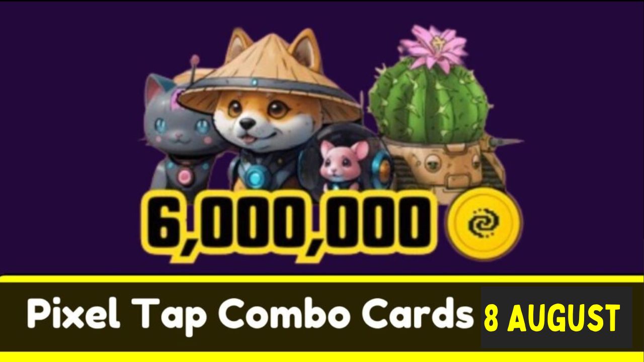 Pixel Tap Combo Cards 8 August