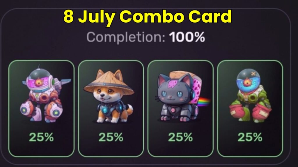 Pixel Tap Combo Cards 8 July