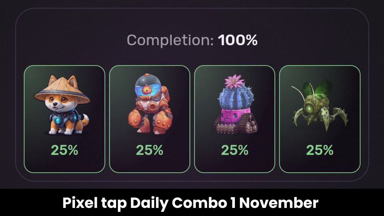 Pixel tap Daily Combo 1 November