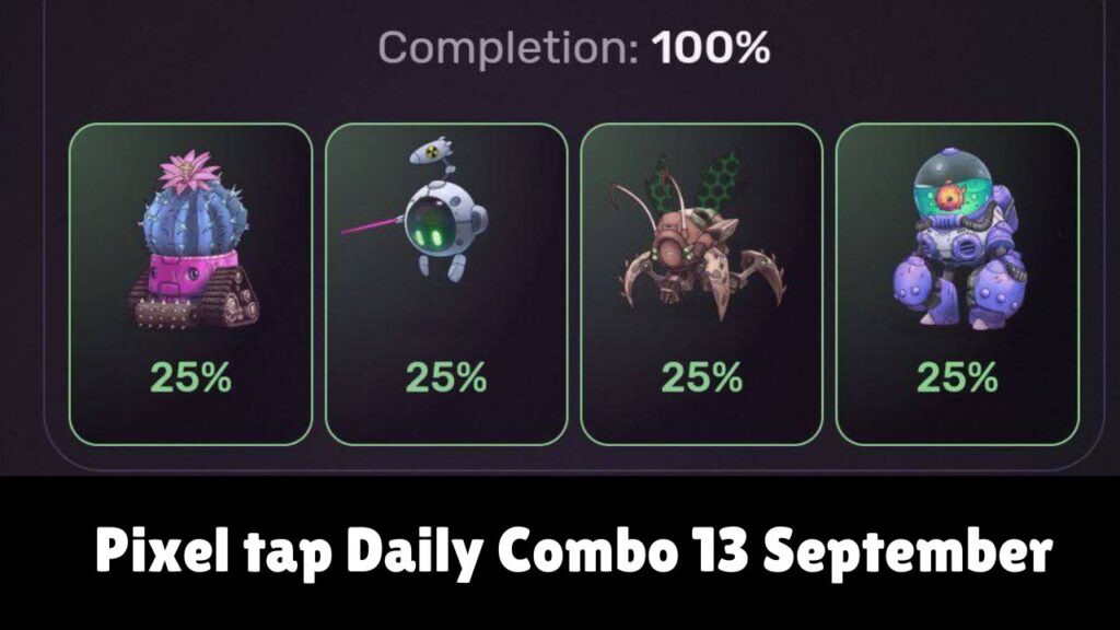  Pixel tap Daily Combo 13 September