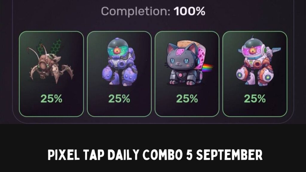 Pixel tap Daily Combo 5 September