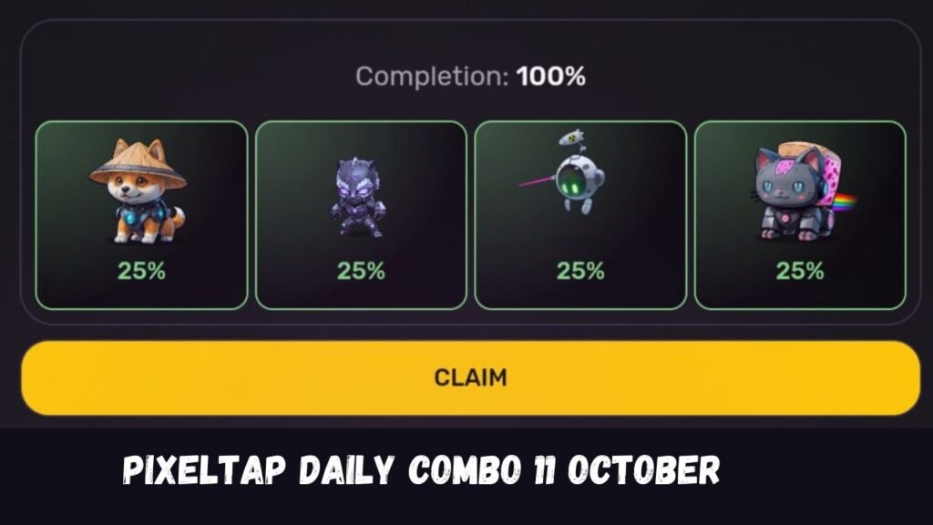 Pixeltap Daily Combo 11 October